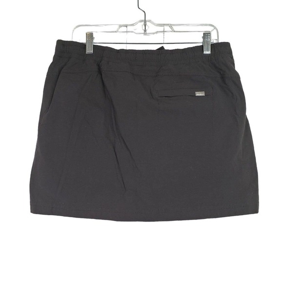 Eddie Bauer Women’s Size 12 Activewear Black Skirt Skort Drawstring Stretch - Picture 3 of 7